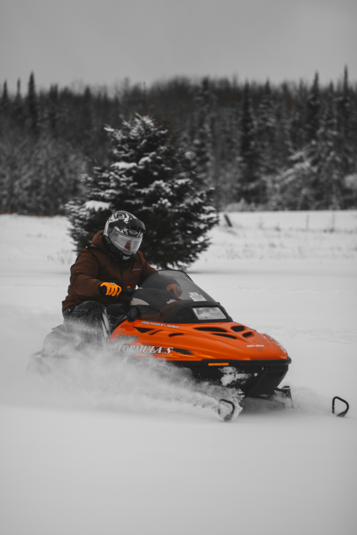Snowmobiling