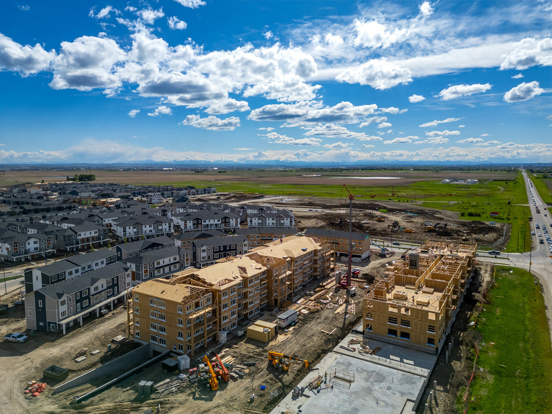 Future commercial development along Chestermere Boulevard, plus two smaller commercial sites within the community.